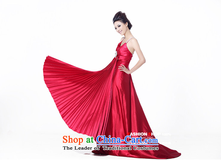 Beijing No. year wedding dresses Kyrgyz-american married arts new 2015 straps Korean dual shoulder strap dress LS553 bridal dresses rose red XS picture, prices, brand platters! The elections are supplied in the national character of distribution, so action, buy now enjoy more preferential! As soon as possible.