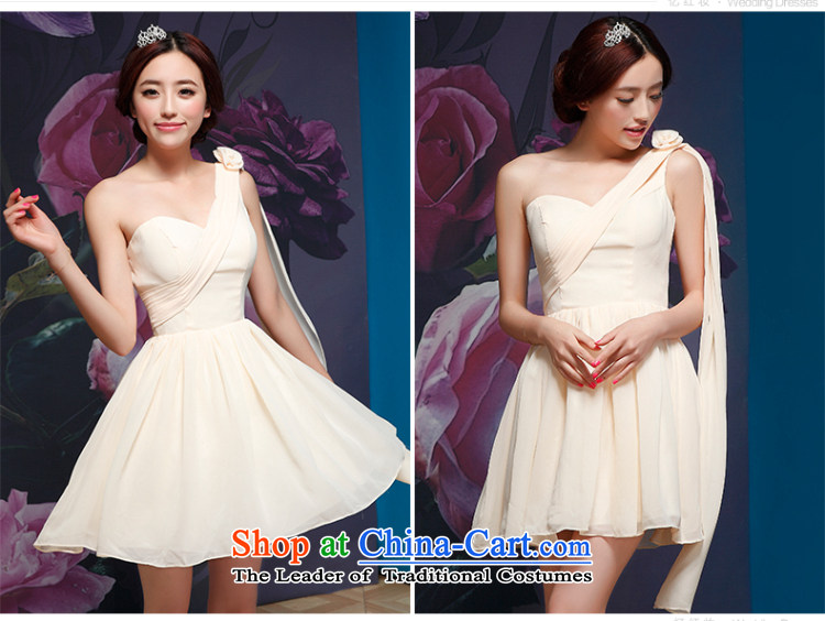 Recalling that Colombia Summer 2015) RED New bridesmaid mission Dress Short of champagne color chiffon bows Married Women Korean small L13067 dress A XL Photo, prices, brand platters! The elections are supplied in the national character of distribution, so action, buy now enjoy more preferential! As soon as possible.