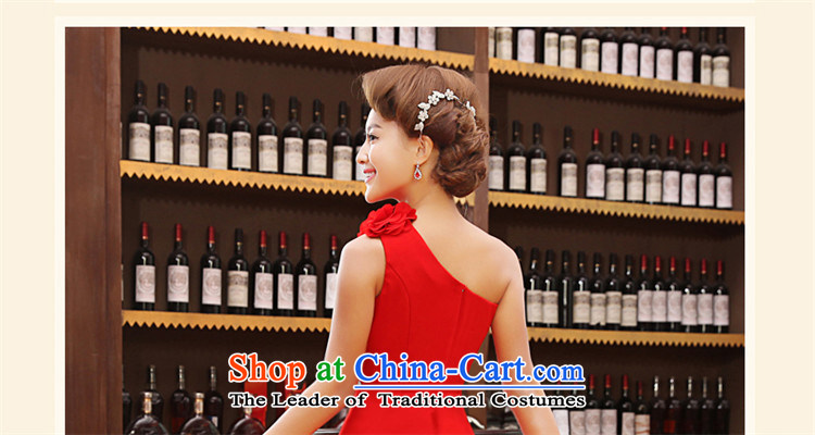 Tslyzm bride wedding dress uniform length of the bows of pregnant women bridesmaid Sau San video thin flowers shoulder evening dresses 2015 dulls new D) red long XL Photo, prices, brand platters! The elections are supplied in the national character of distribution, so action, buy now enjoy more preferential! As soon as possible.