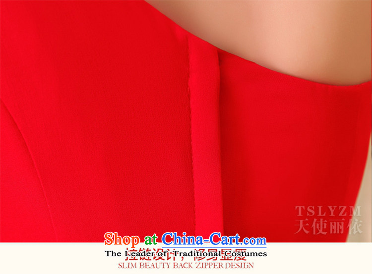 Tslyzm bride wedding dress uniform length of the bows of pregnant women bridesmaid Sau San video thin flowers shoulder evening dresses 2015 dulls new D) red long XL Photo, prices, brand platters! The elections are supplied in the national character of distribution, so action, buy now enjoy more preferential! As soon as possible.