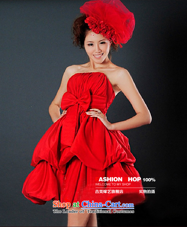 Wedding dress Kyrgyz-american married new anointed arts 2015 Chest Korean short of dress L3304 bridal dresses RED M picture, prices, brand platters! The elections are supplied in the national character of distribution, so action, buy now enjoy more preferential! As soon as possible.