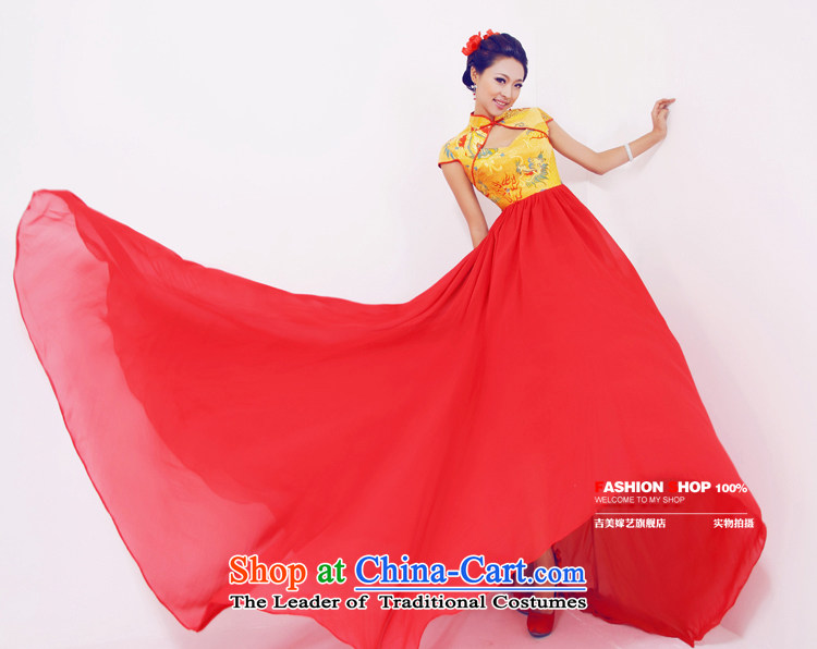 Wedding dress Kyrgyz-american married arts New Package 2015 shoulder Chinese tail LT617 Sau San bridal dresses Gold Red S picture, prices, brand platters! The elections are supplied in the national character of distribution, so action, buy now enjoy more preferential! As soon as possible.
