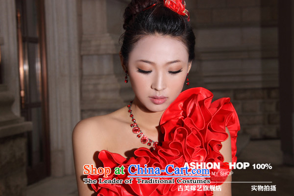 Wedding dress Kyrgyz-american married arts shoulder the new 2015 Korean dress short of Princess Bride dress red S 305 pictures, prices, brand platters! The elections are supplied in the national character of distribution, so action, buy now enjoy more preferential! As soon as possible.