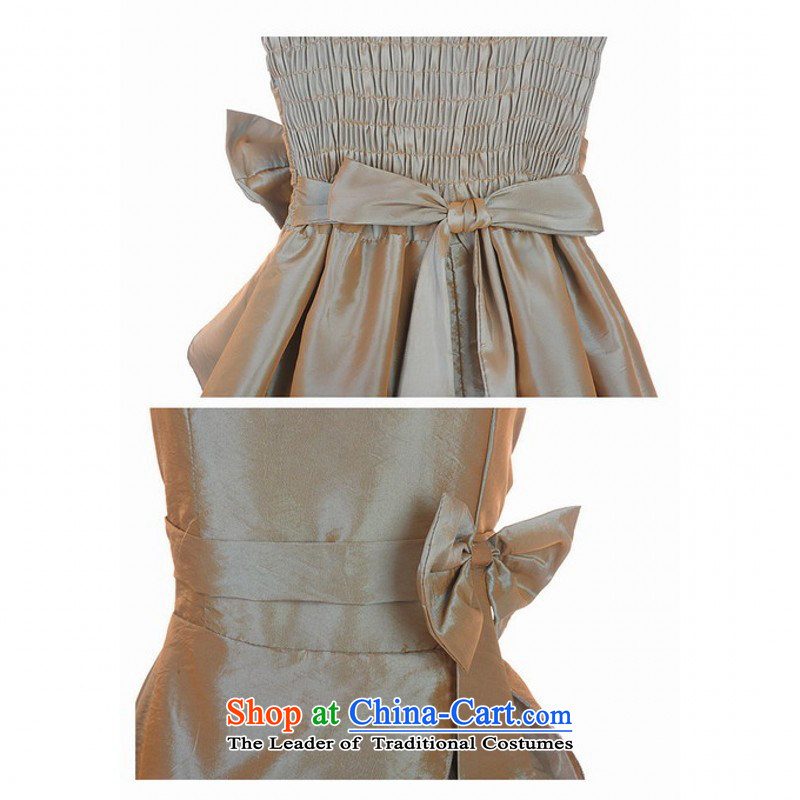 C.o.d. larger women by 2015 dress large bow tie strap dresses and chest thick mm evening dress skirt small slips skirt mauve 3XL(170-190 annual land), yet, Jin Yi shopping on the Internet has been pressed.