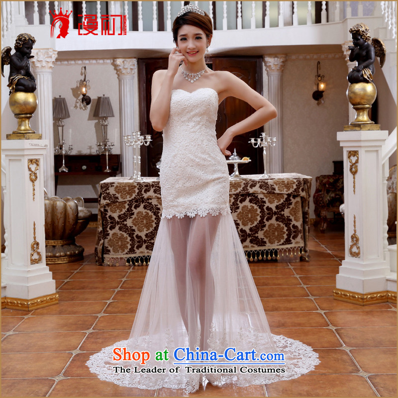 At the beginning of Castores Magi wedding dresses 2015 Spring/Summer new sexy lace fluoroscopy small trailing Korean sweet white brides video thin M early man , , , shopping on the Internet