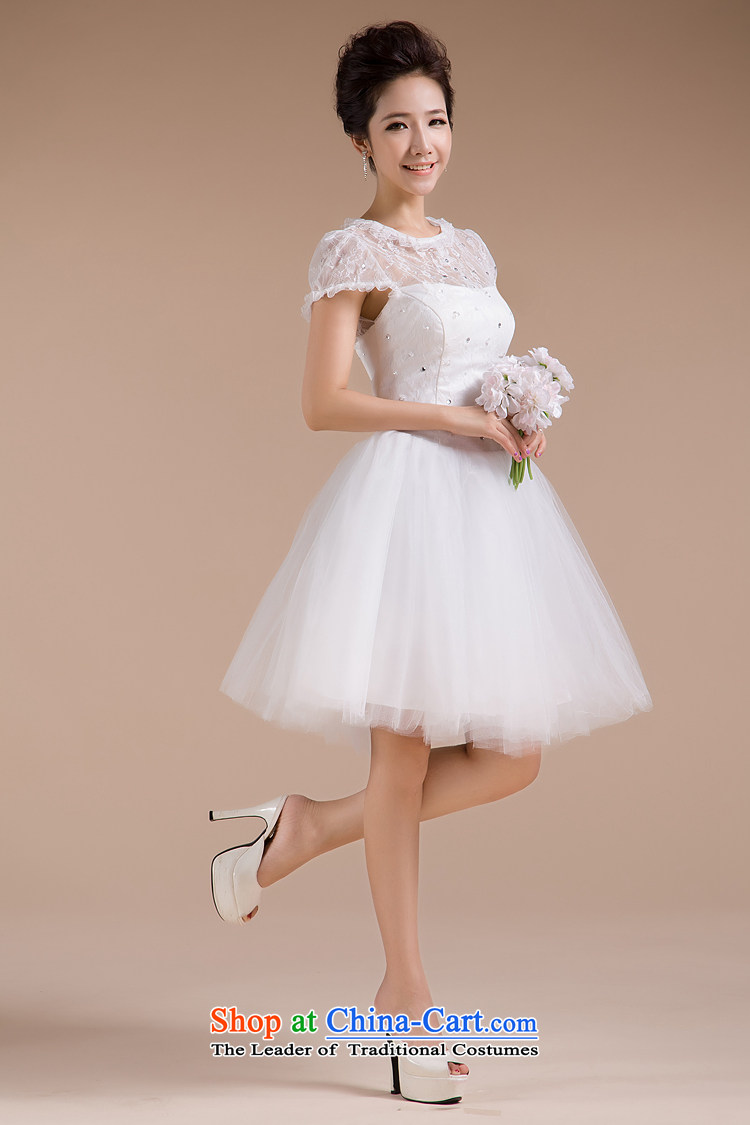 Embroidered is marriages bridesmaid short new stylish presided over a drink evening dress White XL Suzhou shipment picture, prices, brand platters! The elections are supplied in the national character of distribution, so action, buy now enjoy more preferential! As soon as possible.