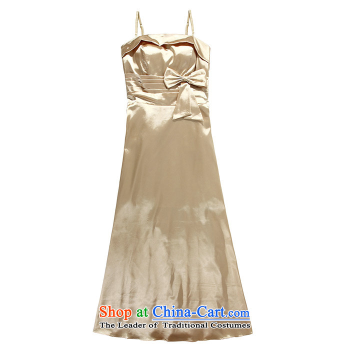  In addition, the magnificent dinner Jk2.yy Sau San emulation silk straps long gown champagne color pictures, prices, XXL brand platters! The elections are supplied in the national character of distribution, so action, buy now enjoy more preferential! As soon as possible.