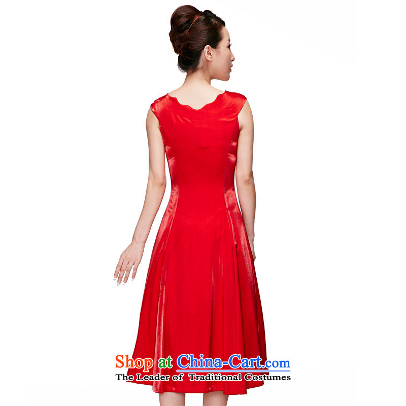 Wooden spring and summer of 2015 really Red Dress Chinese embroidery marriage bridal dresses wedding dresses bows services 05 red wood L, 70106 really a , , , shopping on the Internet