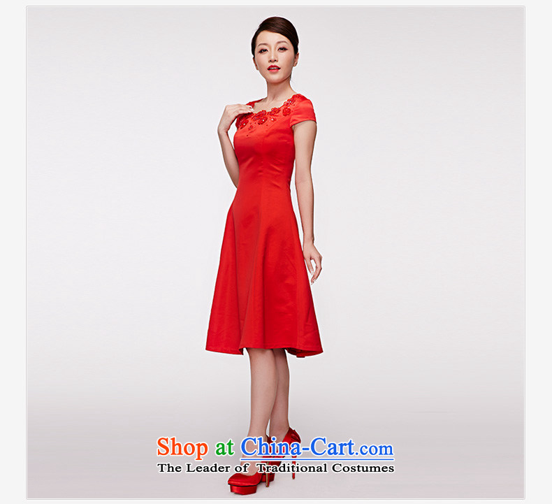 Wooden spring and summer of 2015 really new bride OF CHINESE CHEONGSAM wedding dress sweet temperament bride bows cheongsam dress 01026 04 red S picture, prices, brand platters! The elections are supplied in the national character of distribution, so action, buy now enjoy more preferential! As soon as possible.
