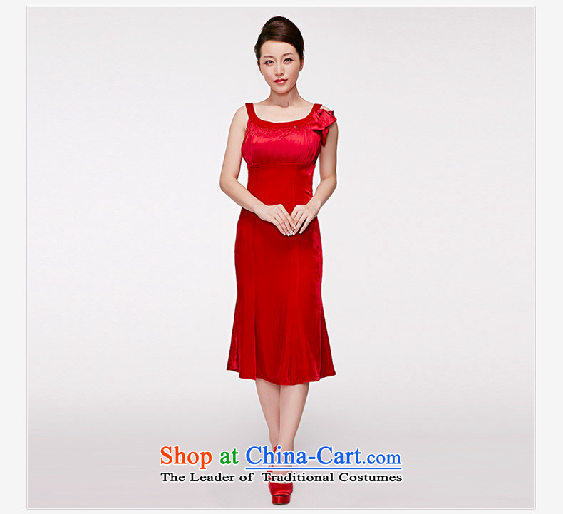True 2015 : The new bride evening sweet velvet wedding dress in elegant qipao gown package mail 80521 05 red S picture, prices, brand platters! The elections are supplied in the national character of distribution, so action, buy now enjoy more preferential! As soon as possible.