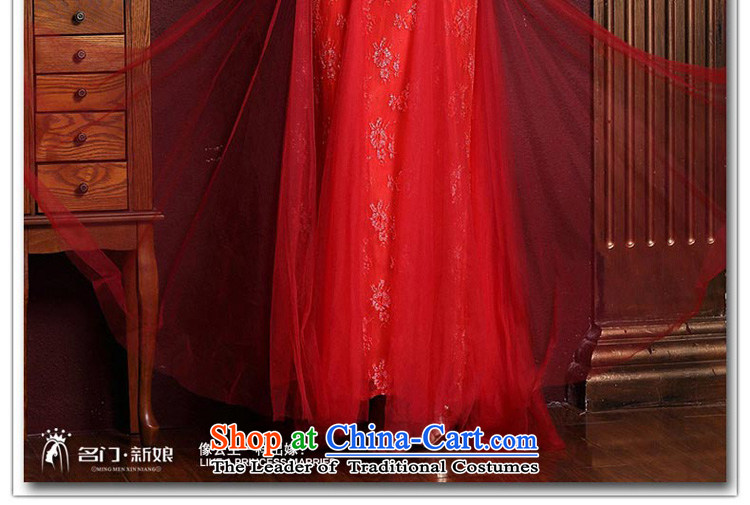 A bride wedding dresses new 2015 deep V-Neck Strap Red Dress marriage bows evening dresses 828 M picture, prices, brand platters! The elections are supplied in the national character of distribution, so action, buy now enjoy more preferential! As soon as possible.