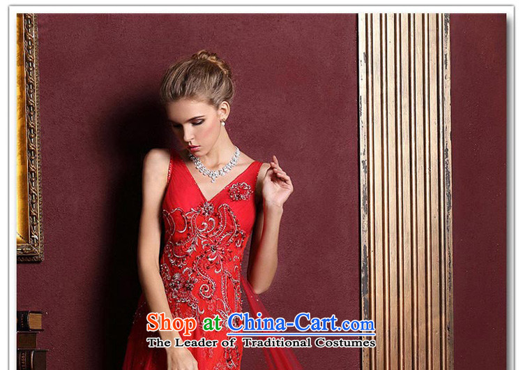 A bride wedding dresses new 2015 deep V-Neck Strap Red Dress marriage bows evening dresses 828 M picture, prices, brand platters! The elections are supplied in the national character of distribution, so action, buy now enjoy more preferential! As soon as possible.