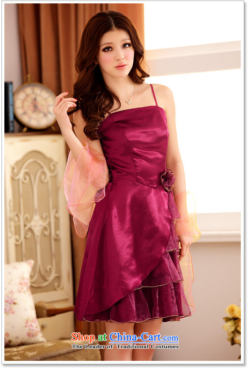  The Princess Royal feast Jk2.yy multi-tier niba before lifting strap dress dresses aubergine XXL picture, prices, brand platters! The elections are supplied in the national character of distribution, so action, buy now enjoy more preferential! As soon as possible.