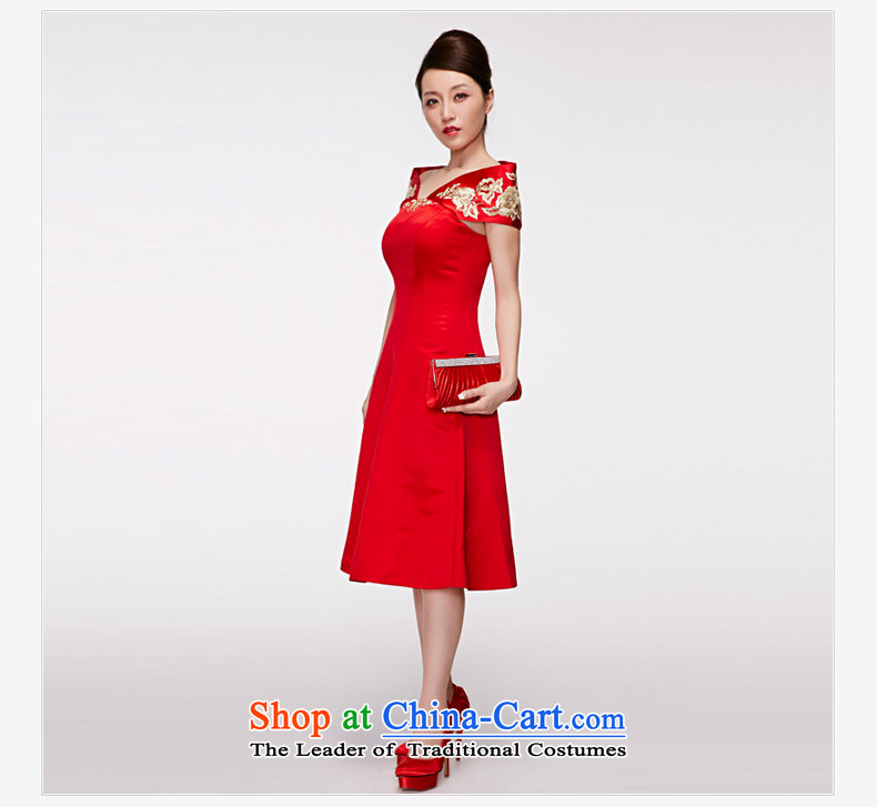 Wooden spring and summer of 2015 really new Chinese sleeveless silk cheongsam dress with elegant bride package mail 22095 05 red L picture, prices, brand platters! The elections are supplied in the national character of distribution, so action, buy now enjoy more preferential! As soon as possible.