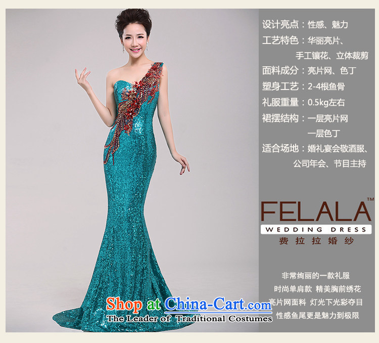 Ferrara 2015 new long single shoulder tail evening wedding companies annual meeting of persons chairing the dress bridesmaid to serve ice blue S Suzhou shipment picture, prices, brand platters! The elections are supplied in the national character of distribution, so action, buy now enjoy more preferential! As soon as possible.