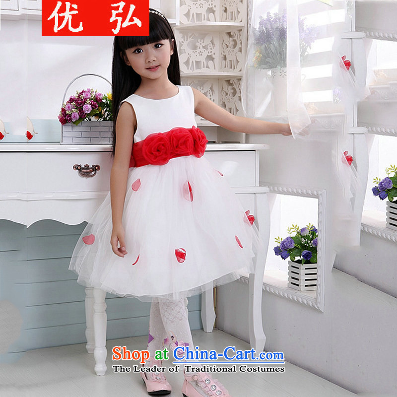 Optimize video children's wear girls skirt the NEW Summer 2014 Korean children princess skirt dress bon bon skirt wedding dress t04 White8
