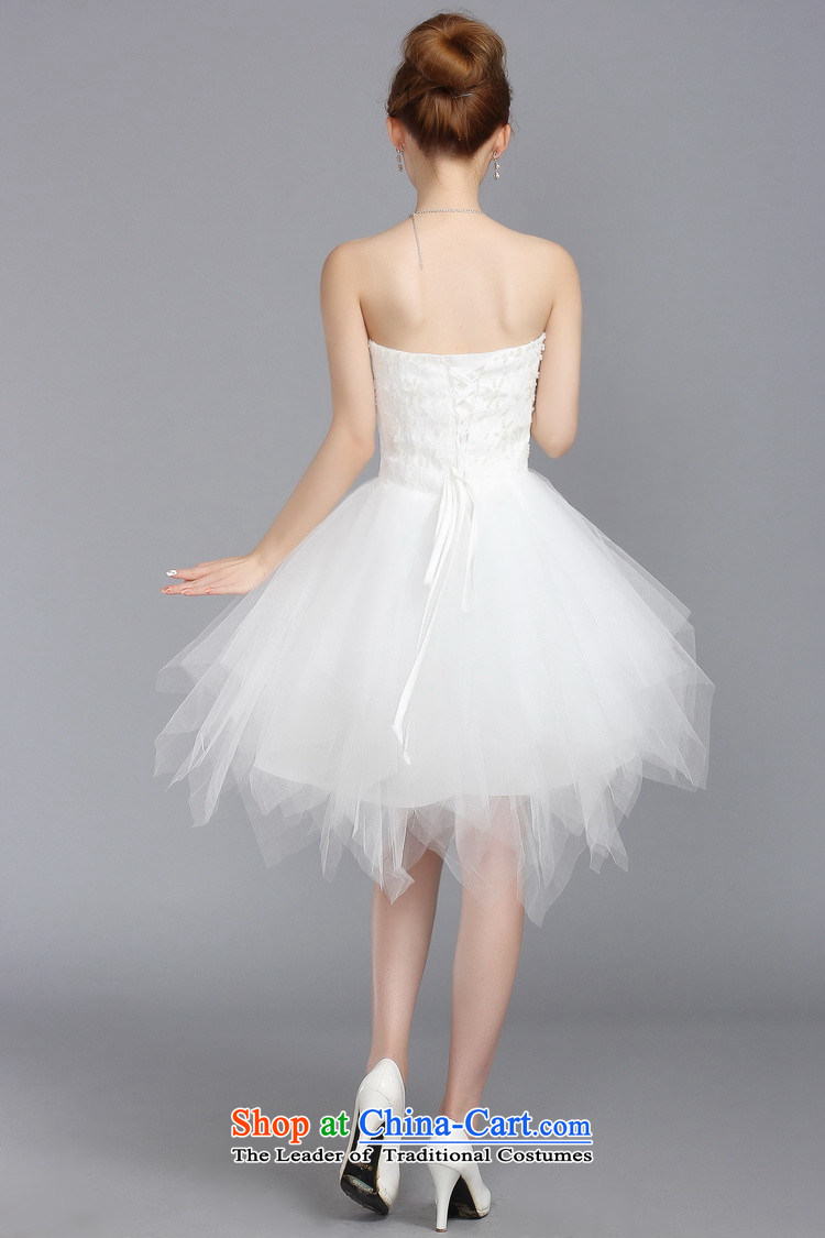 The water women 2014 princess small Dress Short, bon bon skirt wedding bridal dresses bridesmaid bows small white L picture, prices, brand platters! The elections are supplied in the national character of distribution, so action, buy now enjoy more preferential! As soon as possible.