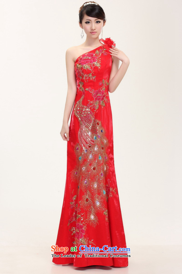The water women 2014 bride wedding dresses and stylish Chinese qipao shoulder improved crowsfoot marriage bows flag red S picture, prices, brand platters! The elections are supplied in the national character of distribution, so action, buy now enjoy more preferential! As soon as possible.