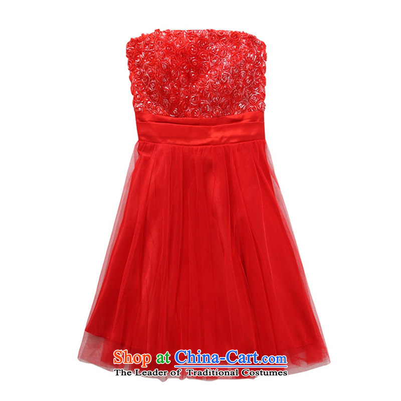 Jk2.yy romantic Rose foutune gauze end chest dress dresses red XXXL,JK2.YY,,, shopping on the Internet