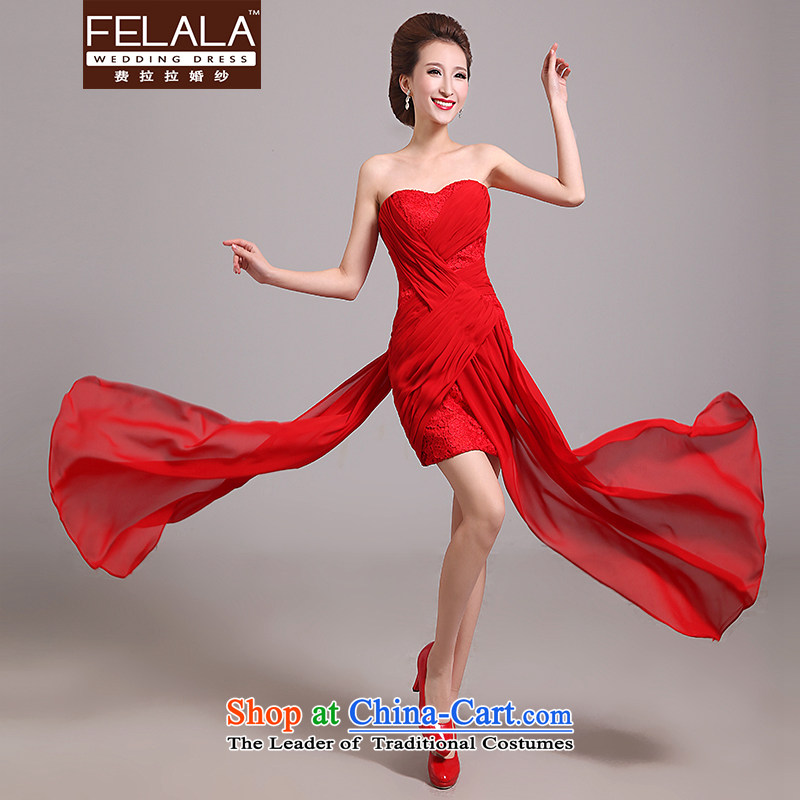 Ferrara 2015 New Red Foutune of short, HANGZHOU CHAISHI IMP Korean brides bows services and chest ribbons Chun S Suzhou shipment of red Ferrara wedding (FELALA) , , , shopping on the Internet