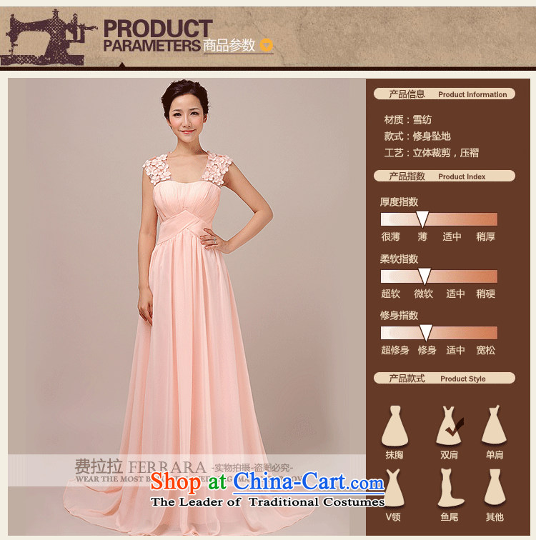 Ferrara new bride wedding dress uniform elegant flowers of the bows shoulders back long of Sau San bridesmaid services Pink M Suzhou shipment picture, prices, brand platters! The elections are supplied in the national character of distribution, so action, buy now enjoy more preferential! As soon as possible.