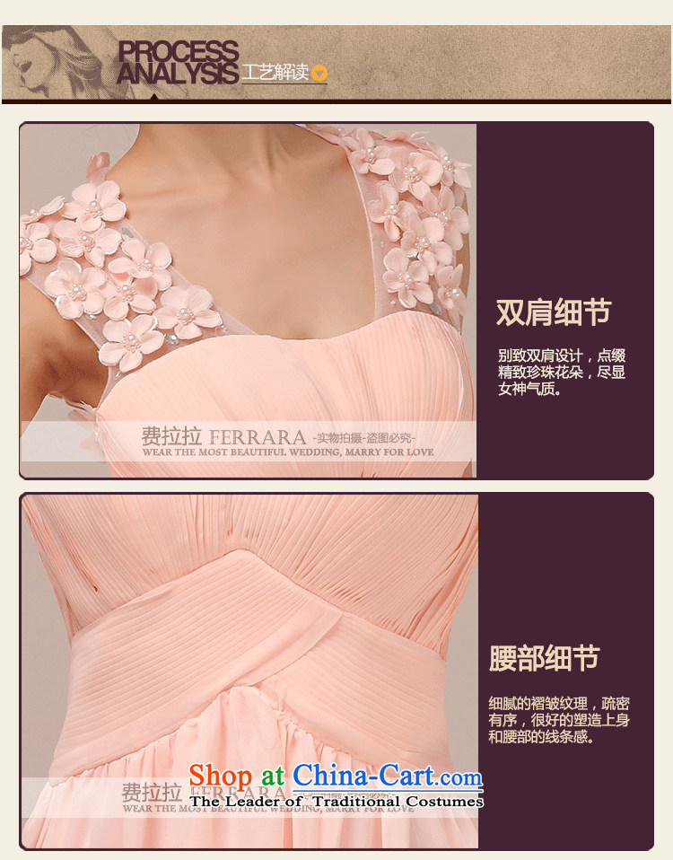Ferrara new bride wedding dress uniform elegant flowers of the bows shoulders back long of Sau San bridesmaid services Pink M Suzhou shipment picture, prices, brand platters! The elections are supplied in the national character of distribution, so action, buy now enjoy more preferential! As soon as possible.