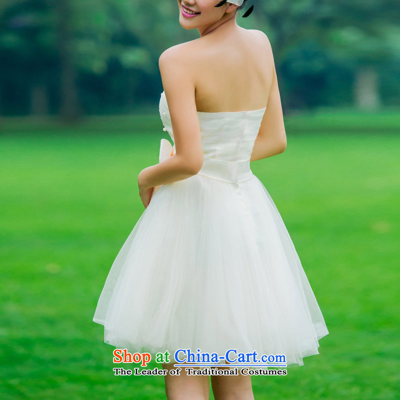 A bride wedding dresses champagne color small dress marriage services bridesmaid skirts toasting champagne evening dresses 331 L, a bride shopping on the Internet has been pressed.