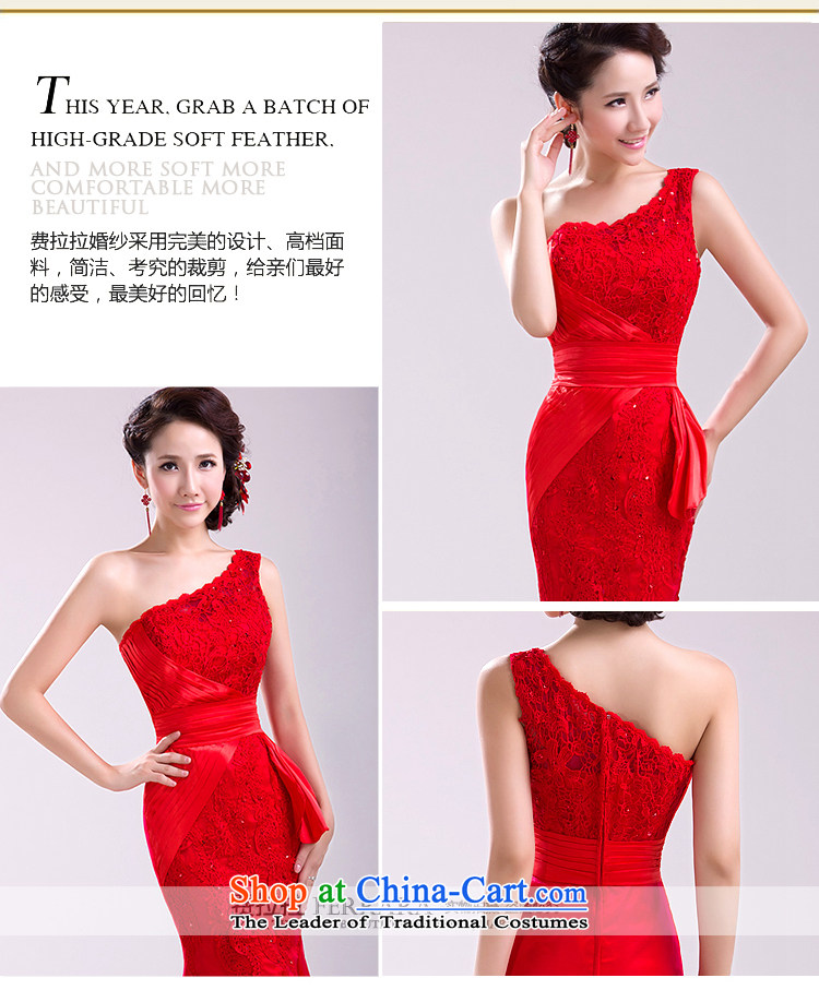 Ferrara upscale 2015 new red bride crowsfoot long bows dress female lace evening dress summer red L picture, prices, brand platters! The elections are supplied in the national character of distribution, so action, buy now enjoy more preferential! As soon as possible.