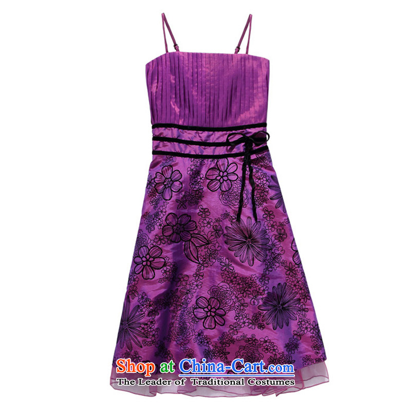 2014 Good retro workmanship Jk2.yy value lint-free waist straps to spend thin dress dresses XXL,JK2.YY,,, Purple Shopping on the Internet