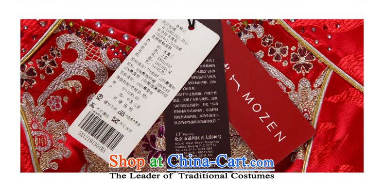 The MOZEN2015 really wooden bride replacing marriage toasting champagne Chinese Dress Shirt female Tang Dynasty Package Mail 21913 04 red M picture, prices, brand platters! The elections are supplied in the national character of distribution, so action, buy now enjoy more preferential! As soon as possible.