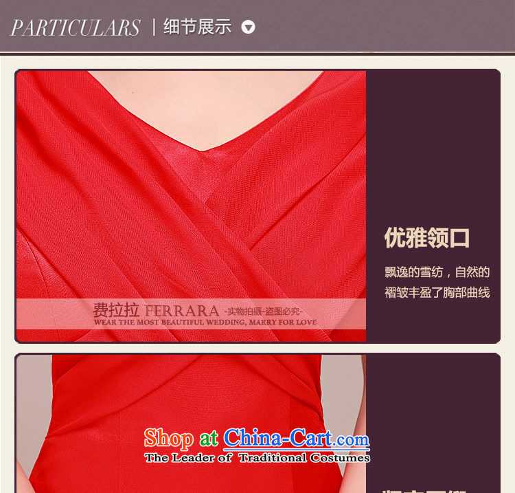 Ferrara 2015 new stylish wedding dresses bride red Deep v bridesmaid short dinners small dress skirt red XL Suzhou shipment picture, prices, brand platters! The elections are supplied in the national character of distribution, so action, buy now enjoy more preferential! As soon as possible.
