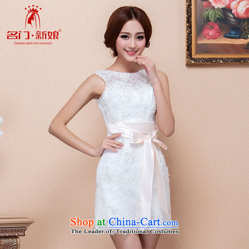 A new 2015 bride short of small dress bow tie dinner dress sweet Services 124 S