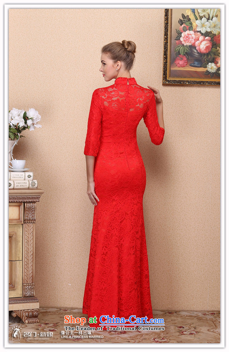 A new bride 2015 Red bows dress lace long gown retro-clip 687 S picture, prices, brand platters! The elections are supplied in the national character of distribution, so action, buy now enjoy more preferential! As soon as possible.