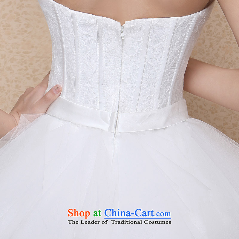 A new bride 2015 cute little dress bridesmaid dress princess small dress wiping the chest 126 L, a bride shopping on the Internet has been pressed.
