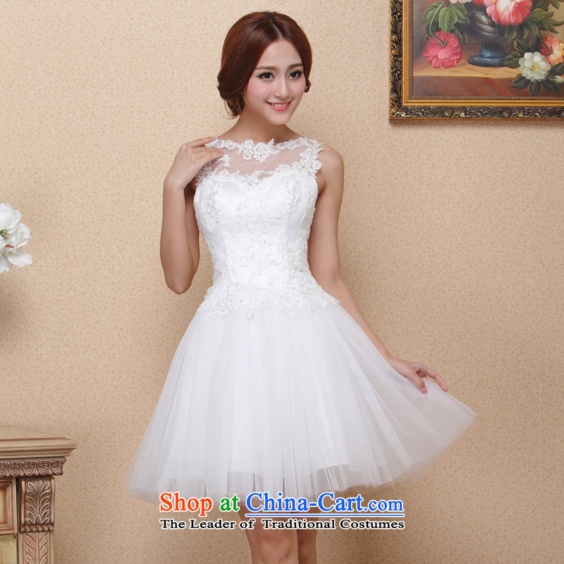 A new bride 2015 sweet little dress lace dress Princess Bride dress dresses small 123 L, a bride shopping on the Internet has been pressed.