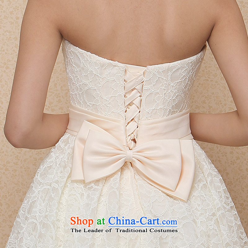 A new dresses bride 2015 short of HANGZHOU CHAISHI IMP Bow Tie cute little dress 128 M, a bride shopping on the Internet has been pressed.