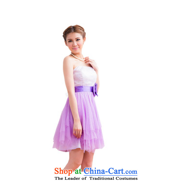 The end of the light (MO) 2015 Summer QIAN sweet gauze stitching evening dresses bridesmaid service pack dresses are code, 2,325 Purple light at the end of shopping on the Internet has been pressed.
