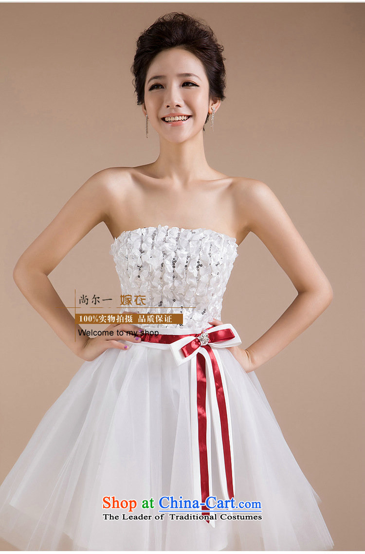 Yet, a short of bridesmaid dress bridesmaid sister mission Bow Ties With chest small dress skirt 2014 new concert princess skirt XS147 white L picture, prices, brand platters! The elections are supplied in the national character of distribution, so action, buy now enjoy more preferential! As soon as possible.