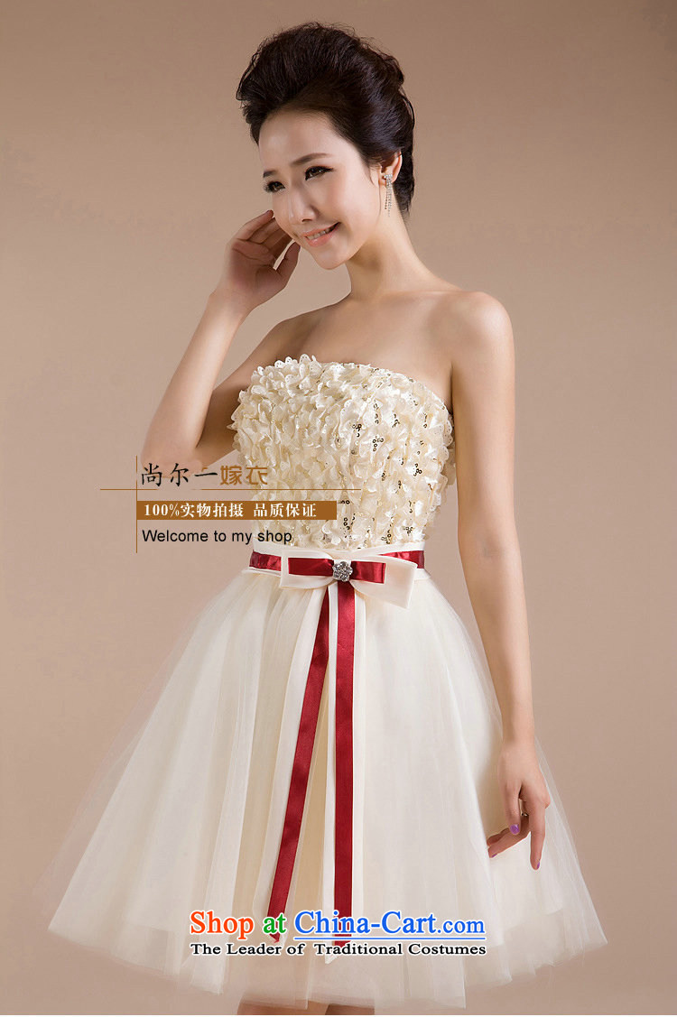 Naoji a bride wedding dress red short, wipe the Chest dinner drink service bridesmaid dress new small dress XS587 White XL Photo, prices, brand platters! The elections are supplied in the national character of distribution, so action, buy now enjoy more preferential! As soon as possible.