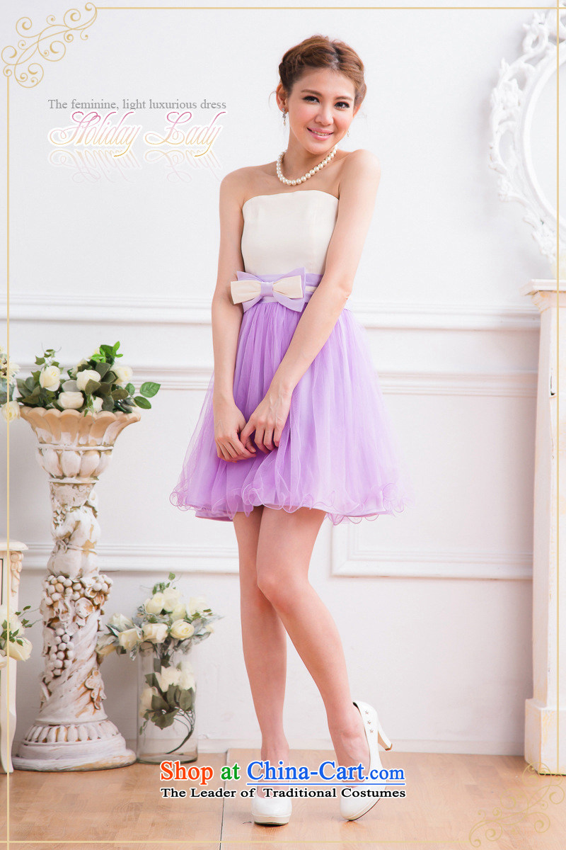 The end of the light (MO) Korean small QIAN dress sweet princess wrapped chest banquet bow tie gauze bon bon skirt dresses dress code pictures are Violet 2311, prices, brand platters! The elections are supplied in the national character of distribution, so action, buy now enjoy more preferential! As soon as possible.