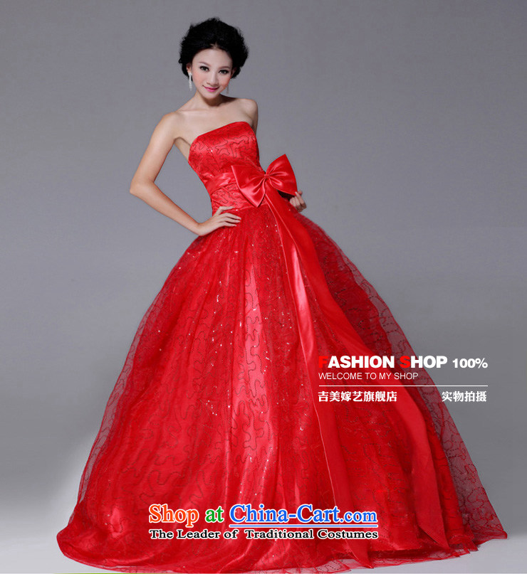 Wedding dress Kyrgyz-american married Korean version of the new arts princess dress LS240 anointed chest to bride dress red XS picture, prices, brand platters! The elections are supplied in the national character of distribution, so action, buy now enjoy more preferential! As soon as possible.