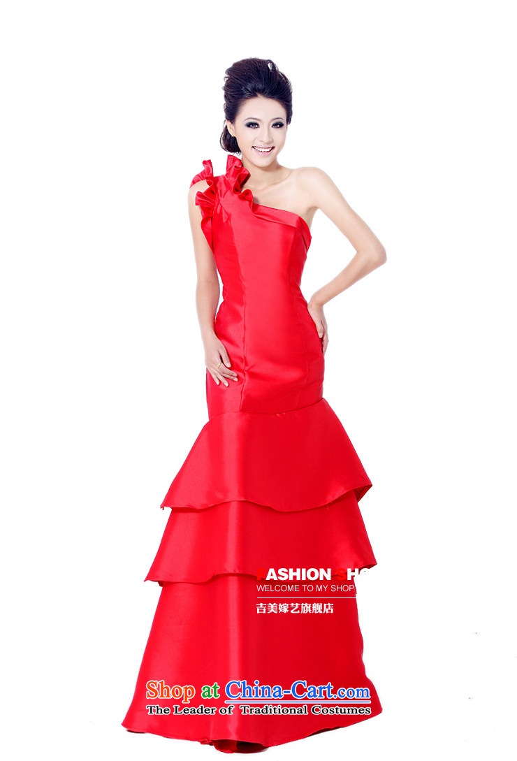 Wedding dress Kyrgyz-american married arts shoulder the new 2015 Korean Red LS554 bridal dresses Sau San crowsfoot RED M picture, prices, brand platters! The elections are supplied in the national character of distribution, so action, buy now enjoy more preferential! As soon as possible.