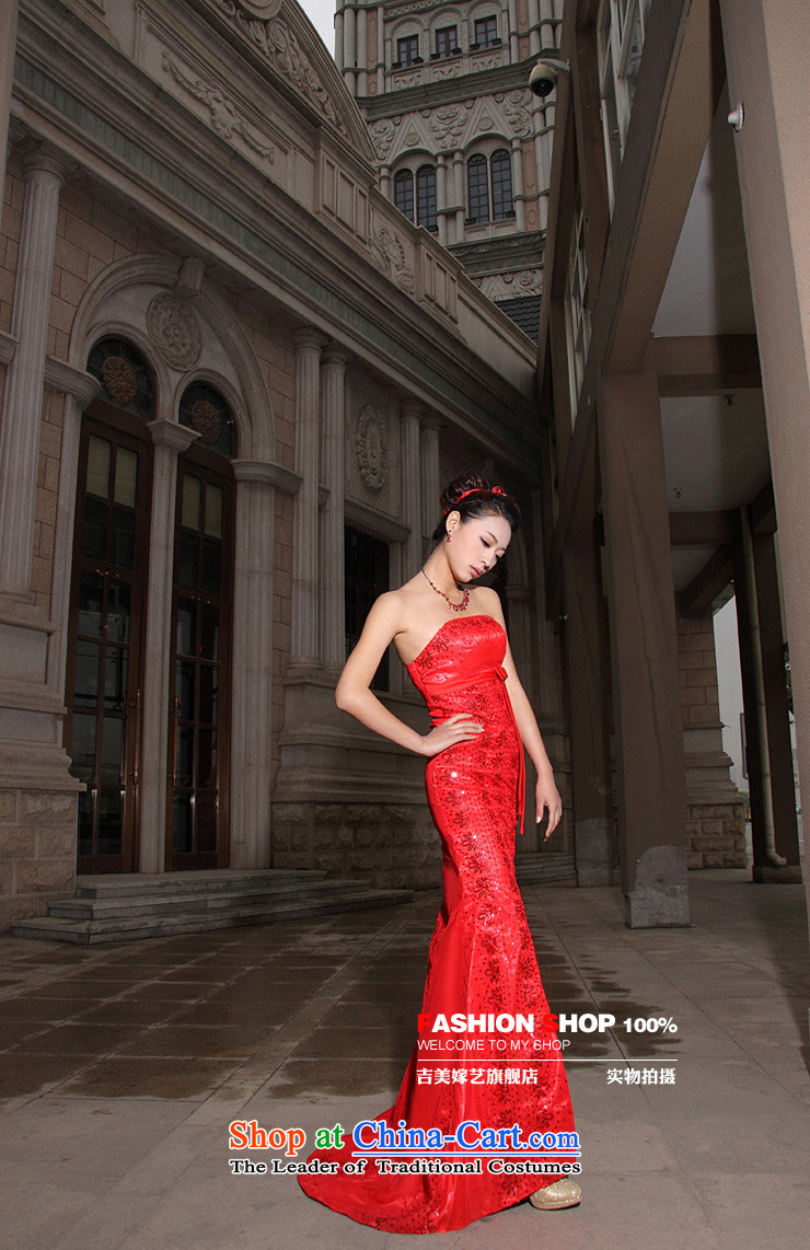 Wedding dress Kyrgyz-american married new anointed arts 2015 Chest Korean Red Tail LT206 Sau San bridal dresses RED M picture, prices, brand platters! The elections are supplied in the national character of distribution, so action, buy now enjoy more preferential! As soon as possible.