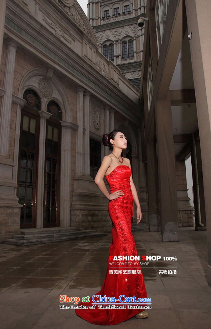 Wedding dress Kyrgyz-american married new anointed arts 2015 Chest Korean Red Tail LT206 Sau San bridal dresses RED M picture, prices, brand platters! The elections are supplied in the national character of distribution, so action, buy now enjoy more preferential! As soon as possible.