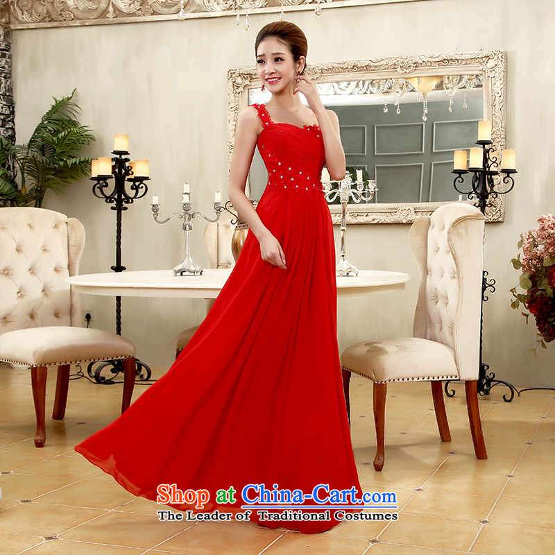 The leading edge of the days of the bows services will serve dinner bridesmaid to be female long wedding dress 2015 autumn and winter 7566 red tie) s 1.9 feet waist, dream of certain days , , , shopping on the Internet