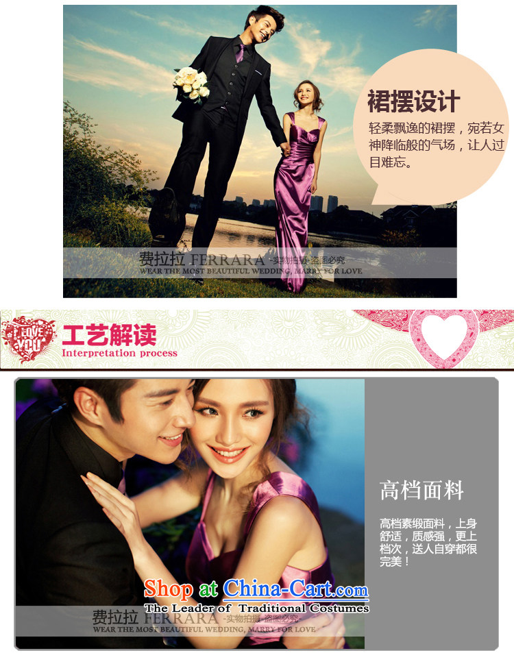 Ferrara temperament purple evening dress long wedding dresses bride bows moderator dress dinner with L Suzhou shipment picture, prices, brand platters! The elections are supplied in the national character of distribution, so action, buy now enjoy more preferential! As soon as possible.