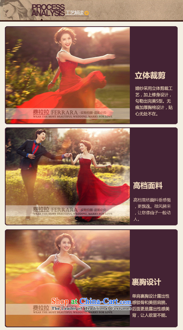 Ferrara Red Beveled Shoulder evening dresses 2015 new marriages bows services wedding dresses spring long L Suzhou shipment picture, prices, brand platters! The elections are supplied in the national character of distribution, so action, buy now enjoy more preferential! As soon as possible.