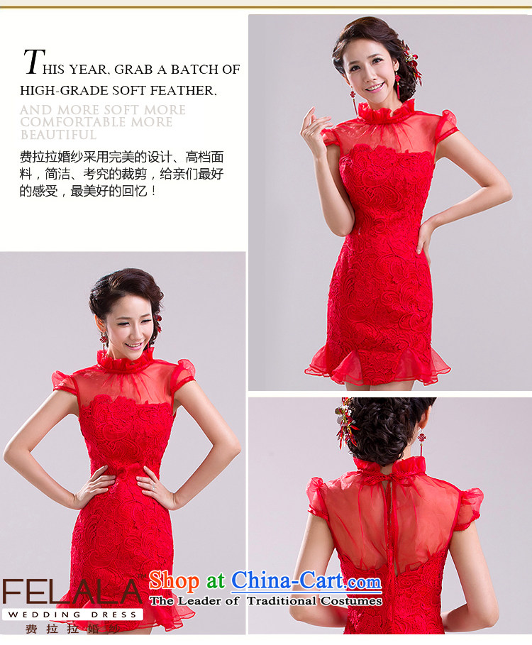 Ferrara 2015 new bride short of qipao improved water-soluble red lace marriage bows dress spring winter L Suzhou shipment picture, prices, brand platters! The elections are supplied in the national character of distribution, so action, buy now enjoy more preferential! As soon as possible.