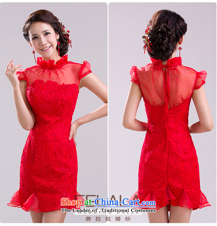 Ferrara 2015 new bride short of qipao improved water-soluble red lace marriage bows dress spring winter L Suzhou shipment picture, prices, brand platters! The elections are supplied in the national character of distribution, so action, buy now enjoy more preferential! As soon as possible.