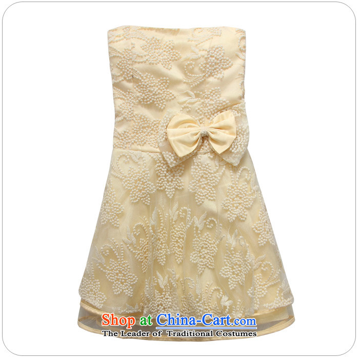  The Korean version of the chest and Jk2.yy skirt sister State of rust princess apron skirt bridesmaid dress thick mm to increase women's code evening under the auspices of champagne color 3XL around 922.747 recommendation 170 pictures, prices, brand platters! The elections are supplied in the national character of distribution, so action, buy now enjoy more preferential! As soon as possible.